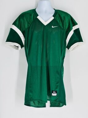 NWT Nike Mens Football Athletic Practice Mesh Jersey Green / White Size: XL